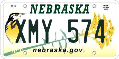 NE license plate XMY574