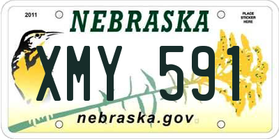 NE license plate XMY591