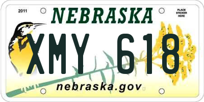NE license plate XMY618