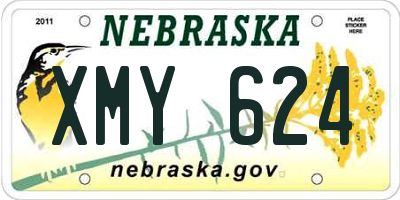 NE license plate XMY624
