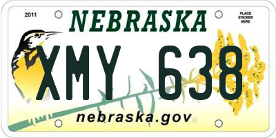 NE license plate XMY638