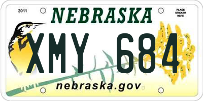 NE license plate XMY684