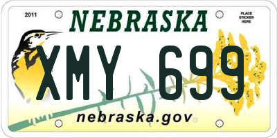 NE license plate XMY699