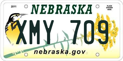 NE license plate XMY709