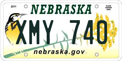 NE license plate XMY740