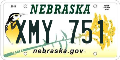 NE license plate XMY751