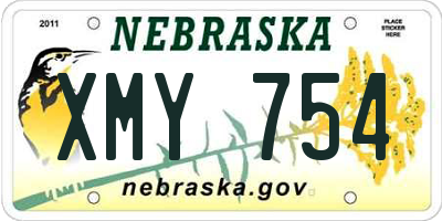 NE license plate XMY754