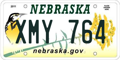 NE license plate XMY764