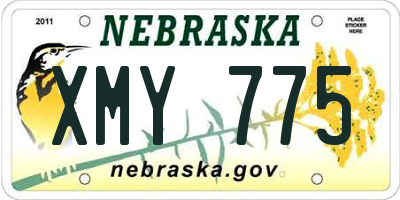 NE license plate XMY775