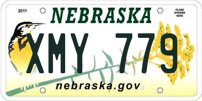 NE license plate XMY779