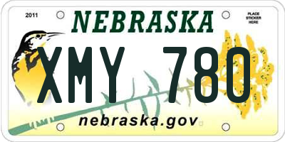 NE license plate XMY780