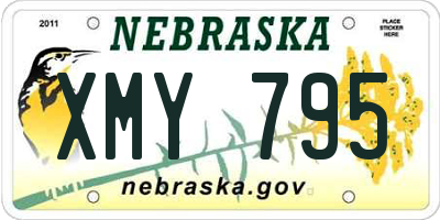 NE license plate XMY795