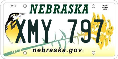 NE license plate XMY797