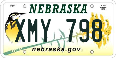 NE license plate XMY798