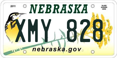 NE license plate XMY828