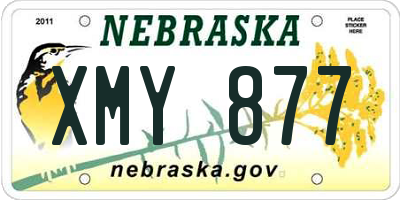 NE license plate XMY877