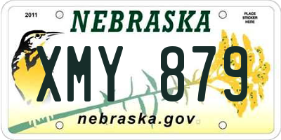 NE license plate XMY879