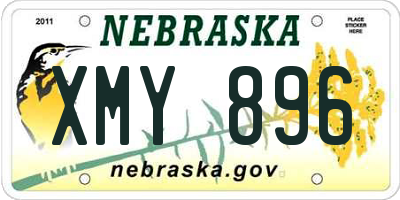 NE license plate XMY896
