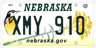 NE license plate XMY910
