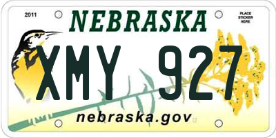 NE license plate XMY927