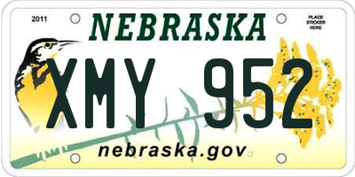 NE license plate XMY952