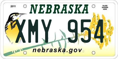 NE license plate XMY954