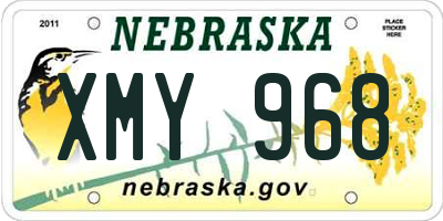 NE license plate XMY968