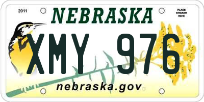 NE license plate XMY976