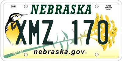 NE license plate XMZ170