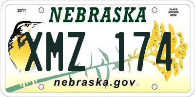 NE license plate XMZ174