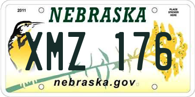 NE license plate XMZ176