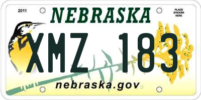 NE license plate XMZ183