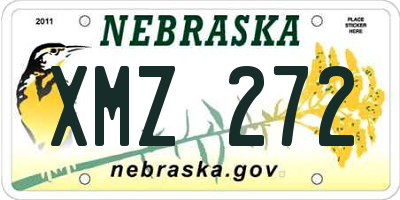 NE license plate XMZ272