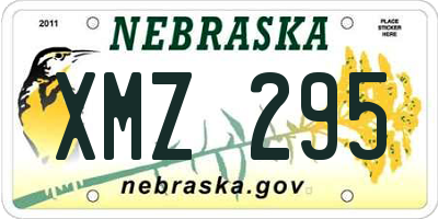 NE license plate XMZ295
