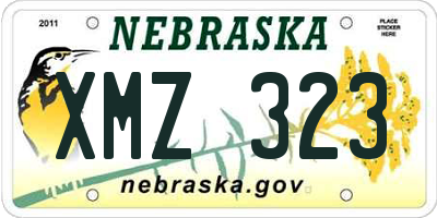 NE license plate XMZ323