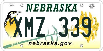 NE license plate XMZ339