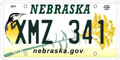 NE license plate XMZ341