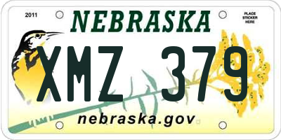 NE license plate XMZ379