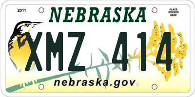 NE license plate XMZ414