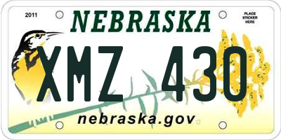 NE license plate XMZ430