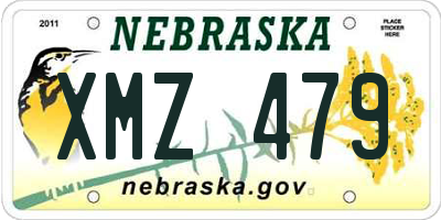 NE license plate XMZ479