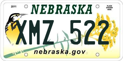 NE license plate XMZ522