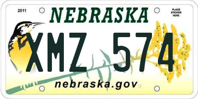 NE license plate XMZ574