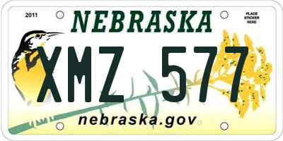 NE license plate XMZ577