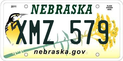 NE license plate XMZ579