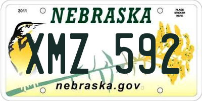 NE license plate XMZ592
