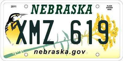 NE license plate XMZ619