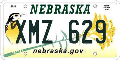NE license plate XMZ629