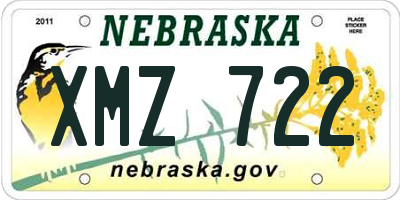 NE license plate XMZ722