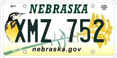 NE license plate XMZ752